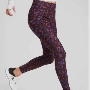 Rainier Leopard Tight in Plush Supersonic